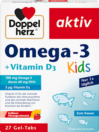 Omega-3 + Vitamin D3 Kids Kautabletten Doppelherz