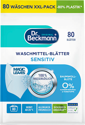 Waschmittel Blätter Sensitiv XXL Dr. Beckmann
