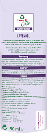 Duftstäbchen Raumerfrischer Nachfüllpack Lavendel  Frosch