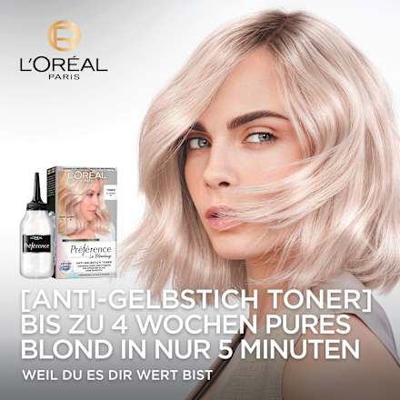 Haartoner 01 Platinum Ice L'ORÉAL PARiS PRÉFÉRENCE