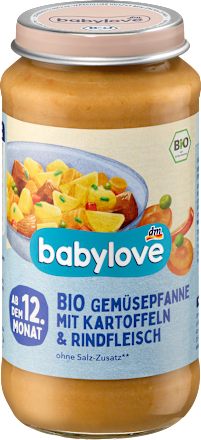 Jarzyny z ziemniakami i wołowiną bez dodatku soli, z olejem rzepakowym Bio, od 12. miesiąca, 250 g babylove