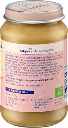 Früchte Apfel pur ab dem 5. Monat babylove