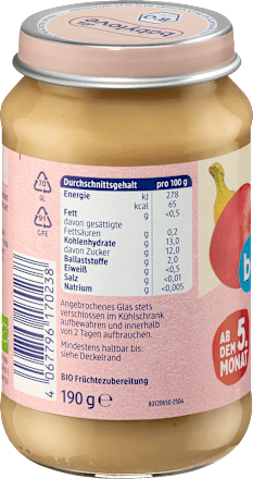 Früchte Apfel mit Banane ab dem 5. Monat babylove