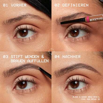 Augenbrauenstift Blade & Shade Nano, 11 Grey NYX PROFESSIONAL MAKEUP