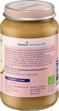 bio příkrm hruška babylove