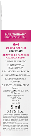 Nail Therapy Care & Colour Salon Effect 6u1 lak za nokte – Pink Pearl EVELINE COSMETICS