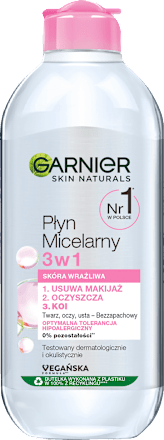 Płyn micelarny 3w1 dla skóry wrażliwej GARNIER