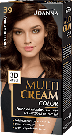 Farba do włosów Multi Cream Color 39 Orzechowy Brąz  JOANNA