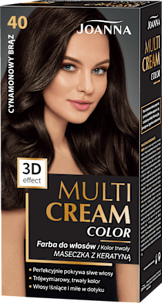 Farba do włosów Multi Cream Color 40 Cynamonowy Brąz JOANNA