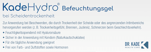 KadeHydro Befeuchtungsgel mit Applikator bei Scheidentrockenheit Mit Hyaluronsäure KadeHydro