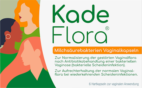KadeFlora Milchsäurebakterien Vaginalkapseln, 6 Hartkapseln zur vaginalen Anwendung KadeFlora