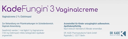 KadeFungin 3 Vaginalcreme 2 % Clotrimazol KadeFungin
