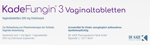 KadeFungin 3 200 mg Vaginaltabletten KadeFungin