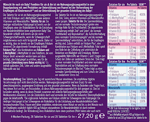 Femibion für sie & ihn Tabletten  2x28 St femibion
