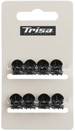 Малки щипчици за коса, черни TRISA