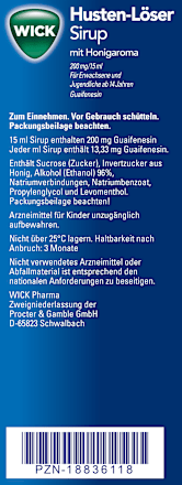 WICK Husten-Löser Sirup mit Honigaroma 200 mg/15 ml WICK