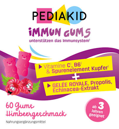 Immun Gums Himbeergeschmack 60 St PEDIAKID