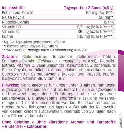 Immun Gums Himbeergeschmack 60 St PEDIAKID