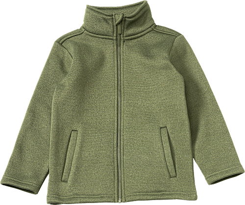 Jacke aus Strickfleece, grün, Gr. 122 PUSBLU