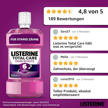 Mundspülung Total Care Zahnschutz Listerine