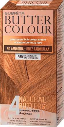 Barva za lase Butter Colour, 850 Temno karamelno blond SUBRiNA