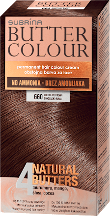 Barva za lase Butter Colour, 660 Čokoladno rjava SUBRiNA