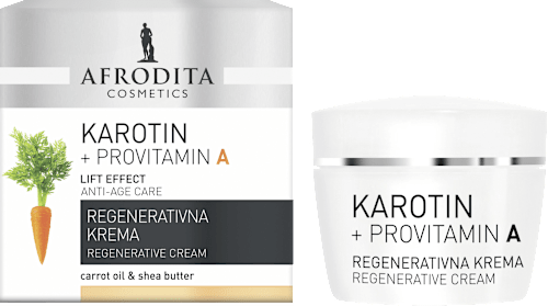 Regenerativna krema za lice za suhu i zahtjevnu zrelu kožu - Karotin AFRODITA