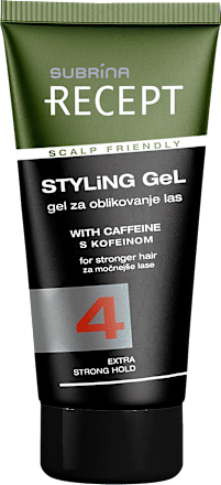 Gel za oblikovanje las, za močnejše lase, 4 SUBRiNA RECEPT