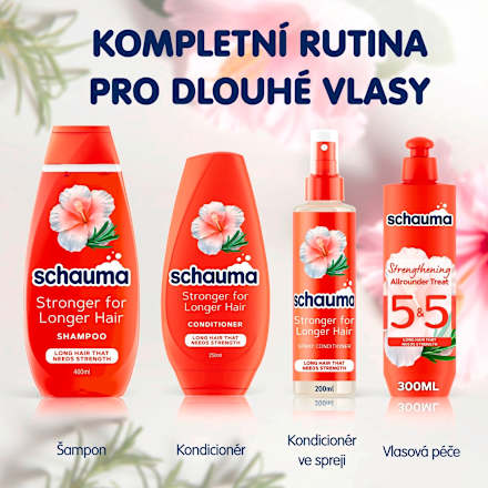 kúra pro dlouhé vlasy s ibiškem a rozmarýnem schauma