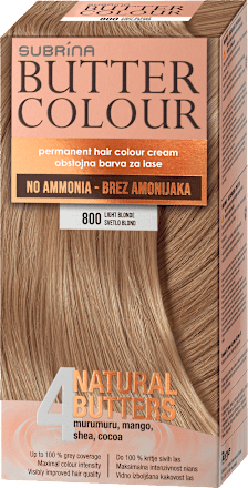 Barva za lase Butter Colour, 800 Svetlo blond SUBRiNA