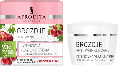 Intensiv hidratantna krema za lice – grožđe  AFRODITA