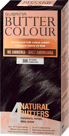 Barva za lase Butter Colour, 306 Globoko rjava SUBRiNA