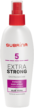 Lak za utrjevanje las EXTRA STRONG z aloe vero SUBRiNA