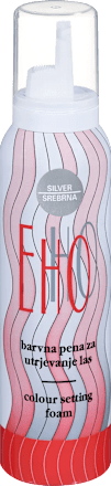 Barvna pena za utrjevanje las Srebrna EHO