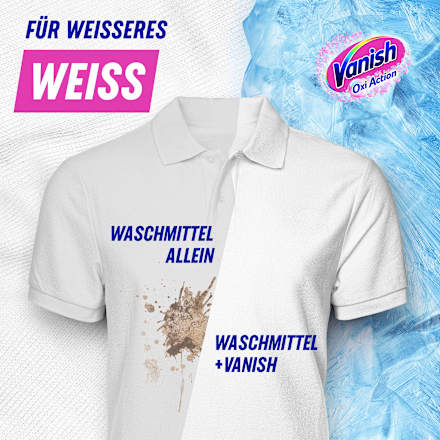 Fleckenentferner Pulver Powerweiß Vanish Oxi Action