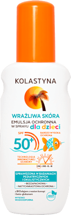 Emulsja dla dzieci spray SPF 50+ Skóra wrażliwa Kolastyna Sun