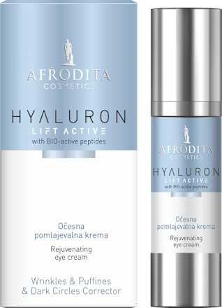 Očesna pomlajevalna krema Hyaluron Lift Active AFRODITA