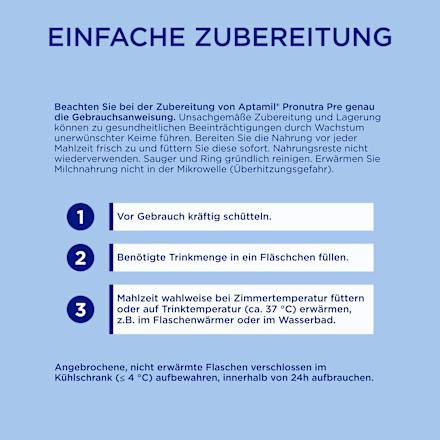 Anfangsmilch Pre trinkfertig von Geburt an 4x200ml Aptamil