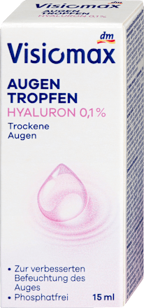 Augentropfen mit 0,1% Hyaluron VISIOMAX