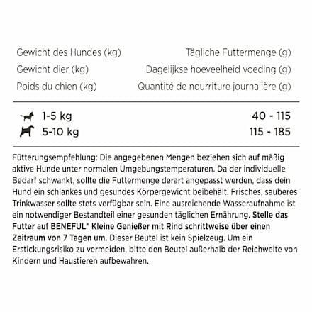 Trockenfutter Hunde mit Rind & Gartengemüse, kleine Genießer für kleine Rassen Purina Beneful