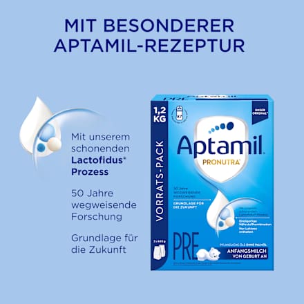 Anfangsmilch Pre Pronutra von Geburt an Aptamil