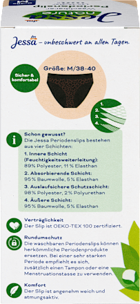 Periodenunterwäsche Slip Leo Gr. M Jessa