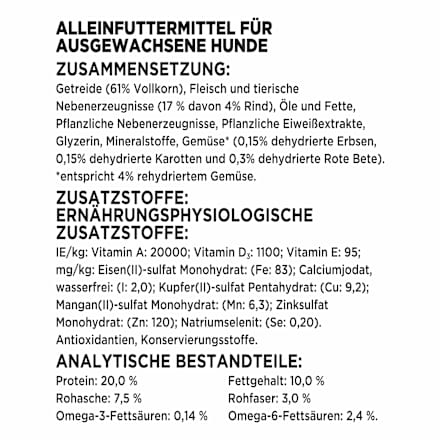 Trockenfutter Hund mit Rind & Gartengemüse, Original  Purina Beneful