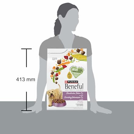 Trockenfutter Hund  mit Huhn & Gartengemüse, glückliche Jahre, Senior 7+ Purina Beneful