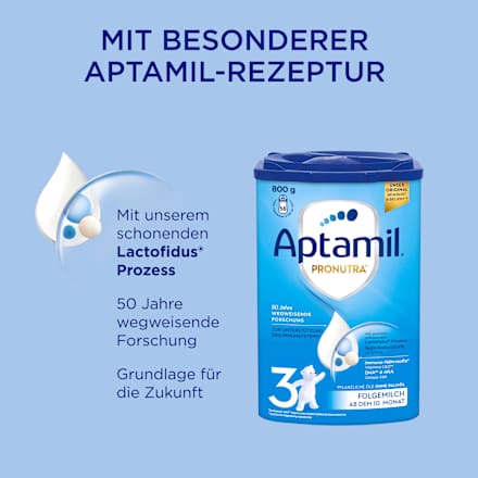 Folgemilch 3 Pronutra ab dem 10. Monat Aptamil