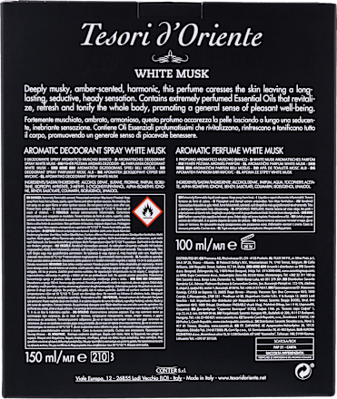 Zestaw upominkowy woda toaletowa + dezodorant Białe Piżmo Tesori d'Oriente