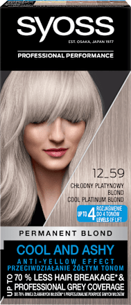 Farba do włosów 12_59 Chłodny Platynowy Blond Syoss