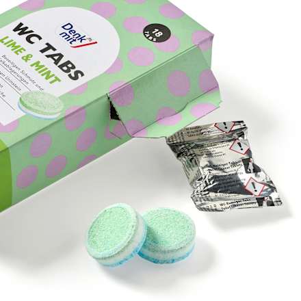 WC-tabletta lime és menta illattal Denkmit