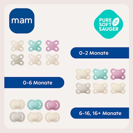 Schnuller Original 6-16 Monate sortiert mam