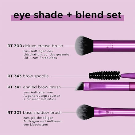 Lidschattenpinsel Eye Shade + Blend REAL TECHNIQUES